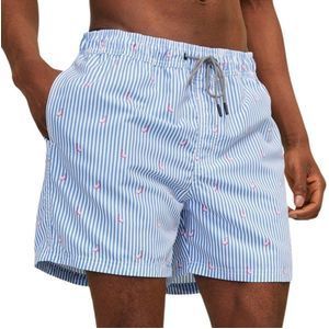 Jack & Jones Heren Zwemshort Gestreept Blauw - Maat XS