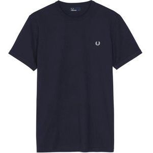 Fred Perry Ringer T-Shirt Navy - Maat XXL - Heren - Print T-shirts