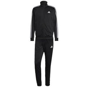 adidas heren Trainingspak Basic 3-Stripes Tricot Tracksuit, Zwart, L Short