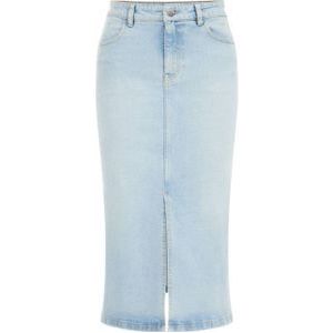 WE Fashion Blue Ridge spijkerrok light blue denim