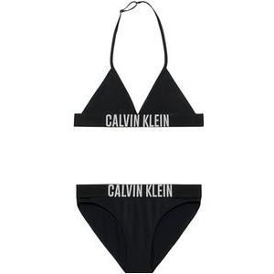 Calvin Klein Meisje driehoekige bikiniset nylon bh's, Zwart, 8-10 jaar