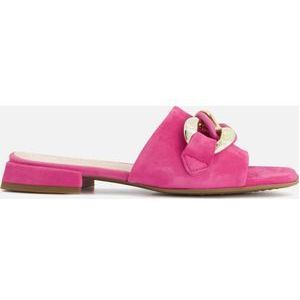 Gabor - Maat 43 - Slippers roze Suede - Dames