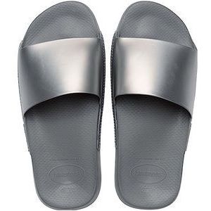 Havaianas Unisex Slide Classic Metallic Flip-Flop, Staal Grijs, 37/38 EU