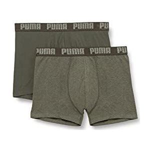 Puma - Basic Boxer 2-Pack - Ondergoed - S - Groen