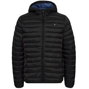 Blend 20712462 BHRomsey Hood Gewatteerde jas voor heren, overgangsjas, licht gevoerde jas met capuchon, regular fit, 194007, zwart, XXL