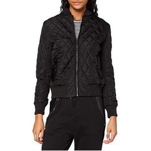 Urban Classics Diamond Quilt Nylon Jacket Jacket voor dames, zwart, L