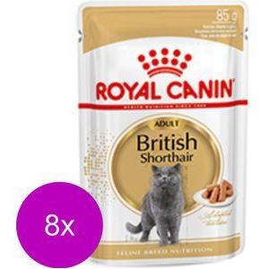 Royal Canin Fbn British Shorthair Adult Pouch - Kattenvoer - 8 x 12x85 g