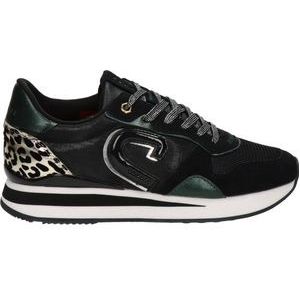 Cruyff Parkrunner Lux Lage sneakers - Leren Sneaker - Dames - Zwart - Maat 36