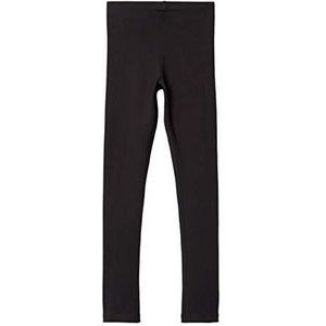 NAME IT Basic legging voor meisjes, biologisch katoen, zwart, zwart, 116