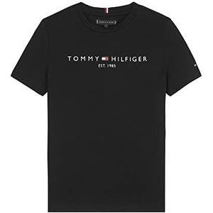 Tommy Hilfiger - Essential Tee S/S Ks0ks00210, T-shirts met korte mouwen, Unisex - Kinderen en teners, Zwart (zwart), 14 jaar