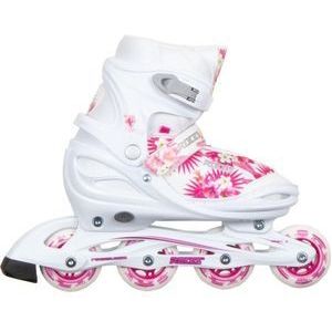 Roces Compy 9.0 Skate  Inlineskates - Maat 38-41 - Meisjes - wit/roze