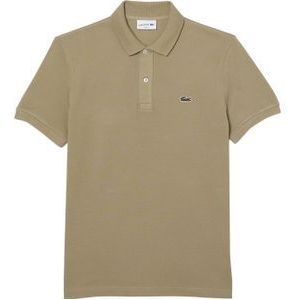 Lacoste Slim Fit polo, beige -  Maat: S