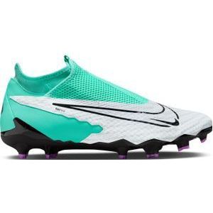 Nike Phantom GX Academy Dynamic Fit Gras / Kunstgras Voetbalschoenen (MG) Turquoise Zwart Paars Wit