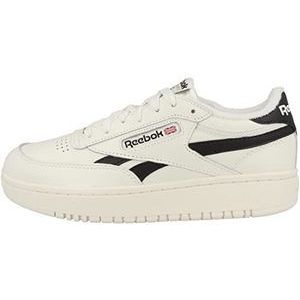 Reebok Dames Club C Double Revenge Sneakers, Krijtkern Zwart Krijt, 36 EU