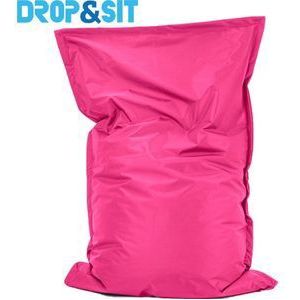 Drop & Sit Zitzak - Fuchsia - 100x150 cm - Voor binnen en buiten