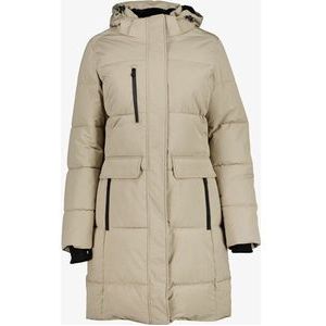 Kjelvik gewatteerde dames outdoor jas beige - Maat XXL - Met capuchon - Ritssluiting