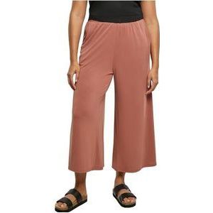 Urban Classics Damesbroek, modal culotte, brede 3/4 broek voor vrouwen, met elastische band, verkrijgbaar in vele kleuren, maten XS - 5XL, terracotta, 4XL