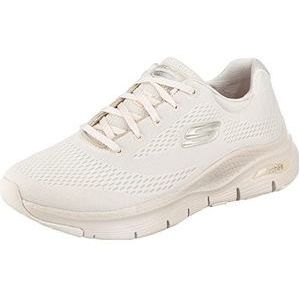 Skechers Arch Fit Big Appeal Sneaker voor dames, gebroken witte mesh-afwerking, 35 EU