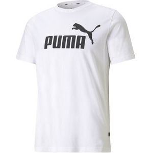 PUMA ESS Logo Tee Heren T-shirt - Wit - Maat XXL