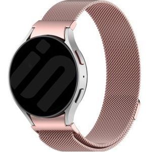 Strap-it Samsung Galaxy Watch 6 44mm 'One push' Milanese band (roze)
