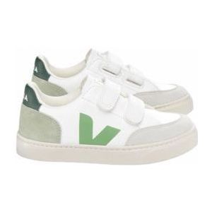 Veja Kids Small V-12 Chromefree Leather Extra White Multico Clay-Schoenmaat 34