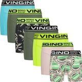 Vingino Boxer-B-SO241 7 Week 7 pack Jongens Onderbroek - Multicolor Army Green - Maat XL