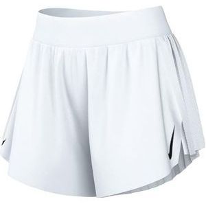 Nike Dames Shorts W Nk Arswft Dfadv Mr 3In Short, Wit/Zwart, FN2328-100, L
