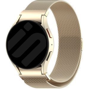 Strap-it Samsung Galaxy Watch 6 40mm 'One push' Milanese band (champagne)