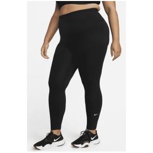 Nike One Legging met hoge taille voor dames (Plus Size) - Zwart