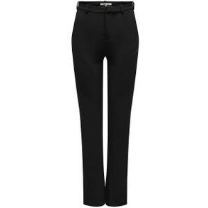 ONLY high waist straight fit pantalon ONLRAFFY-YO van gerecycled polyester zwart