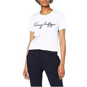 Tommy Hilfiger Dames T-shirts met korte mouwen, wit (classic white), XL
