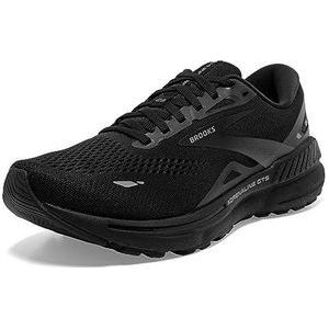 Brooks Adrenaline Gts 23 heren Hardloopschoen, Black Black Ebony, 42.5 EU