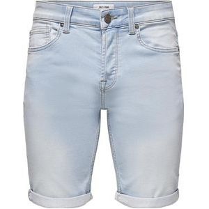 ONLY & SONS ONSPLY LB JOG 8587 PIM DNM SHORTS NOOS Heren Broek - Maat XL