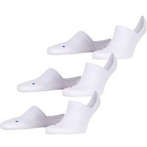 FALKE Uniseks-volwassene Liner sokken Cool Kick Invisible 3-Pack U IN Ademend Sneldrogend Onzichtbar eenkleurig 3 paar, Wit (White 2000), 39-41