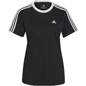 Adidas Dames T-shirt met korte mouwen W 3S BF T, zwart/wit, GS1379, XS