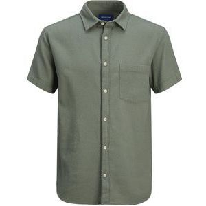 JACK&JONES JORTAMPA DOBBY SHIRT SS Heren Overhemd - Maat M