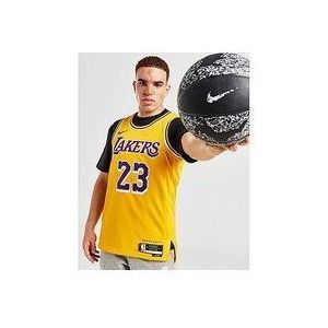 Nike Dri-FIT Swingman NBA-jersey voor heren LeBron James Los Angeles Lakers City Edition 2023/24 - YELLOW- Heren, YELLOW