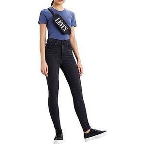 Levi's Mile High Super Skinny Jeans Vrouwen, Black Ground, 26W / 32L