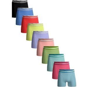 Muchachomalo Heren Boxershorts 10 Pack - Normale Lengte - Maat S - 95% Katoen - Mannen Onderbroek met Zachte Elastische Tailleband