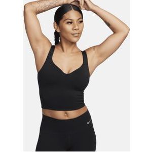 Nike Alate tanktop met padded sport-bh en medium ondersteuning - Zwart