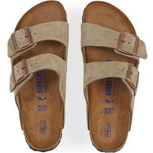 Slippers Sneakers Birkenstock Arizona Suede Taupe  Taupe  Dames
