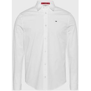 Tommy Hilfiger Slim Fit Overhemd wit, Effen