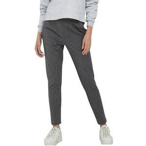 ONLY Klassieke damesbroek, normale snit, gemiddelde taille, dark grey melange, 34 NL/S/L