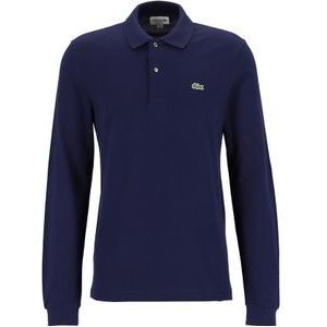 Lacoste Classic Fit polo lange mouw, navy blauw -  Maat: M