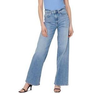 ONLY ONLMadison Blush HW Wide Loose Fit Jeans voor dames, blauw (light blue denim), XXL / 30L