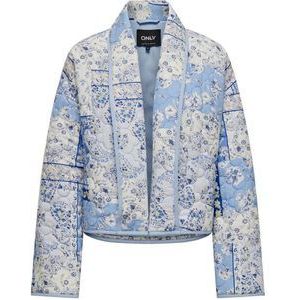 ONLY jasje ONLALLY met all over print blauw/ creme