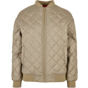 Urban Classics Oversized Diamond Quilted Bomber Jacket Groen S Vrouw