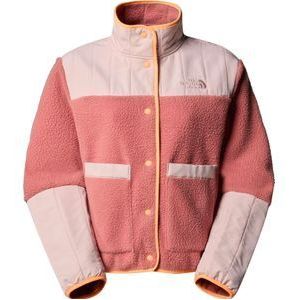 The North Face - Dames sweatshirts en fleeces - W Cragmont Fleece Jacket Light Mahogany/Pink Moss voor Dames - Maat S - Roze