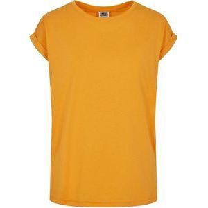 Urban Classics - Extended Shoulder Dames T-shirt - 4XL - Geel