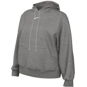 Nike DQ5858-063 W NSW PHNX FLC OOS PO Hoodie lange mouwen dames Dk Grey Heather/Sail maat M-T